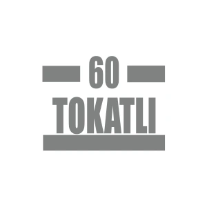 60 Tokatlı Araba Sticker 17x17 Cm Gri