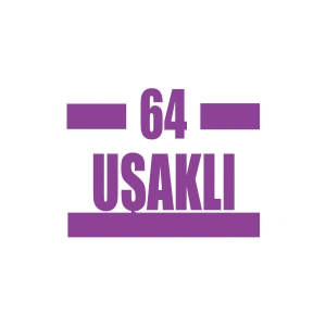 64 Uşaklı Araba Sticker 17x17 Cm Mor