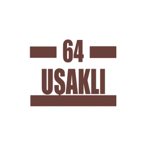 64 Uşaklı Araba Sticker 17x17 Cm Kahverengi
