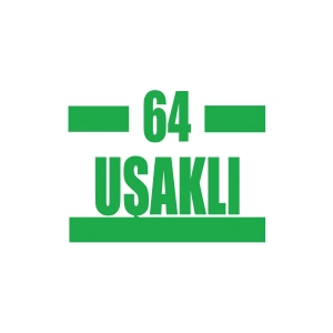64 Uşaklı Araba Sticker 17x17 Cm Yeşil