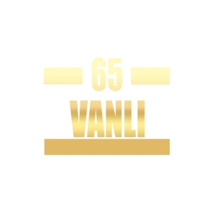 65 Vanlı Araba Sticker 17x17 Cm Gold