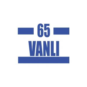 65 Vanlı Araba Sticker 17x17 Cm Mavi