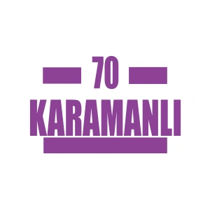 70 Karamanlı Araba Sticker 17x17 Cm Mor