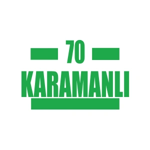 70 Karamanlı Araba Sticker 17x17 Cm Yeşil