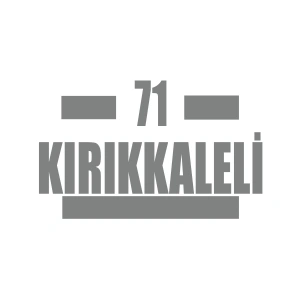 71 Kırıkkaleli Araba Sticker 17x17 Cm Gri