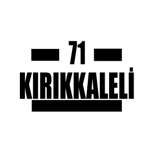 71 Kırıkkaleli Araba Sticker 17x17 Cm Siyah