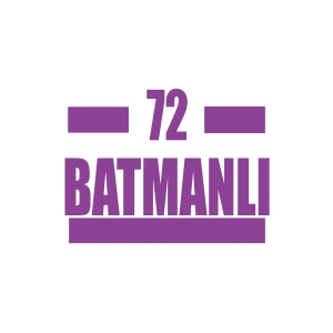 72 Batmanlı Araba Sticker 17x17 Cm Mor