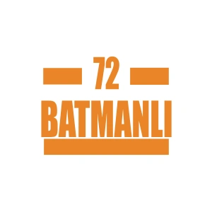72 Batmanlı Araba Sticker 17x17 Cm Turuncu