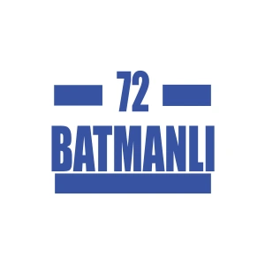 72 Batmanlı Araba Sticker 17x17 Cm Mavi