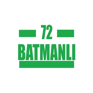 72 Batmanlı Araba Sticker 17x17 Cm Yeşil