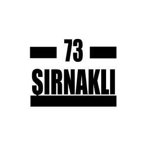 73 Şırnaklı Araba Sticker 17x17 Cm Siyah