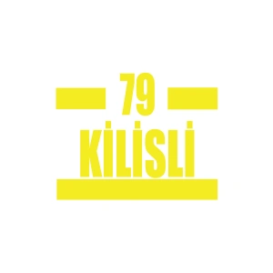 79 Kilisli Araba Sticker 17x17 Cm Sarı