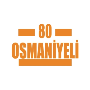 80 Osmaniyeli Araba Sticker 17x17 Cm Turuncu