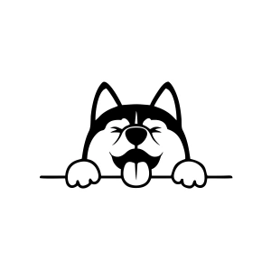 Tutunan Köpek Araba Sticker 17x17 Cm Siyah