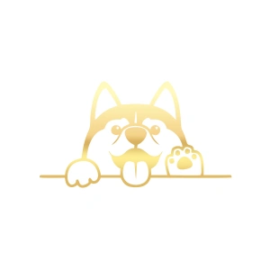 El Sallayan Köpek Araba Sticker 17x17 Cm Gold