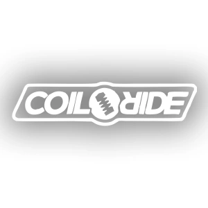Coil Ride Araba Sticker 17x17 Cm Beyaz