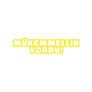Mükemmellik Yordu Araba Sticker 17x17 Cm Sarı