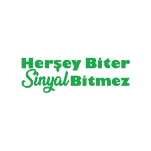 Her Şey Biter Sinyal Bitmez Araba Sticker 17x17 Cm Yeşil