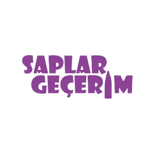 Saplar Geçerim Araba Sticker 17x17 Cm Mor
