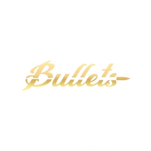 Bullets Araba Sticker 17x17 Cm Gold