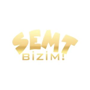 Semt Bizim Araba Sticker 17x17 Cm Gold