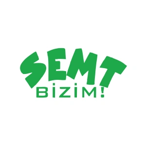 Semt Bizim Araba Sticker 17x17 Cm Yeşil