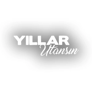 Yıllar Utansın Araba Sticker 17x17 Cm Beyaz