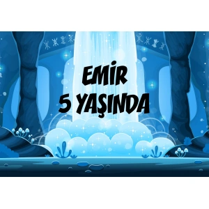 Orman Temalı Doğum Günü Afişi - 100x150 Cm