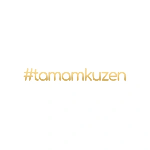 #tamamkuzen Araba Sticker 17x17 Cm Gold