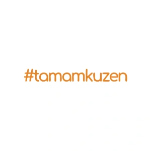 #tamamkuzen Araba Sticker 17x17 Cm Turuncu