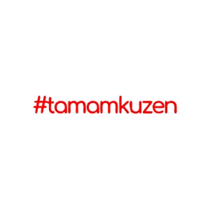 #tamamkuzen Araba Sticker 17x17 Cm Kırmızı
