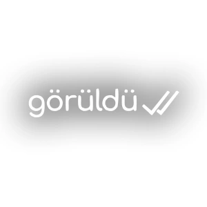 Görüldü Araba Sticker 17x17 Cm Beyaz