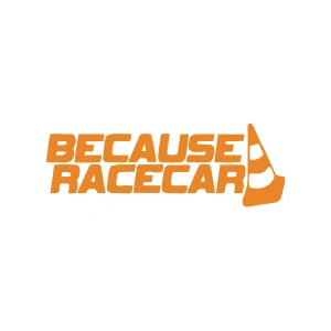 Because Race Car Araba Sticker 17x17 Cm Turuncu