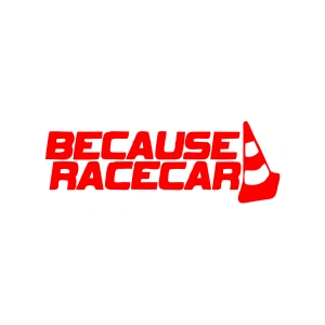 Because Race Car Araba Sticker 17x17 Cm Kırmızı