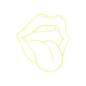 Dil Araba Sticker 17x17 Cm Sarı