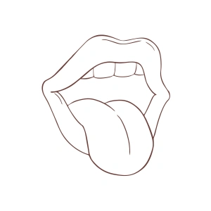 Dil Araba Sticker 17x17 Cm Kahverengi