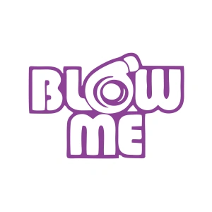 Blow Me Araba Sticker 17x17 Cm Mor
