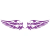 Çift Kanat Oto Logo Sticker  17x17 Cm Mor