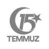 15 Temmuz  Sticker 17x17 Cm Gri