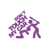 Dont Touch My Car Sticker17x17 Cm Mor