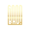 Good Bad Sticker17x17 Cm Gold