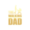 The Walking Dad Sticker 17x17 Cm Gold