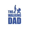The Walking Dad Sticker 17x17 Cm Mavi
