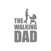 The Walking Dad Sticker 17x17 Cm Gri