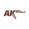 ak47 sticker17x17 Cm Kahverengi