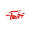 Drit Araba Sticker17x17 Cm Kırmızı