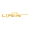 Sniper Sticker 17x17 Cm Gold