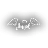 Angel Sticker 17x17 Cm Beyaz