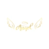 Angel Sticker 17x17 Cm Gold