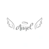 Angel Sticker 17x17 Cm Gri